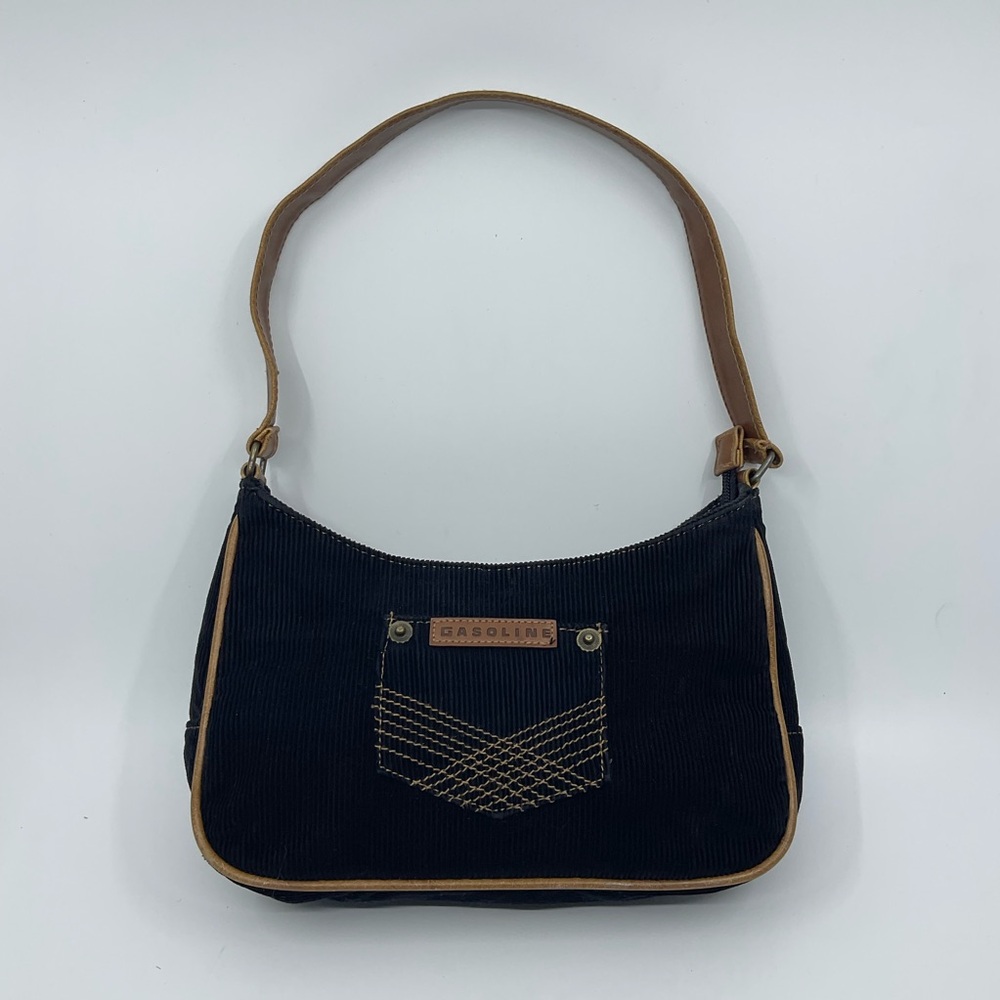 Vintage Y2K Gasoline Corduroy Shoulder Bag